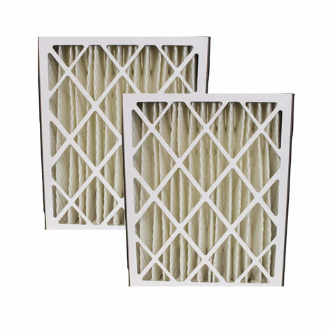 2pk Replacement Merv-8 20 x 25 x 5 Pleated HVAC Filters, Fits Carrier MF2025