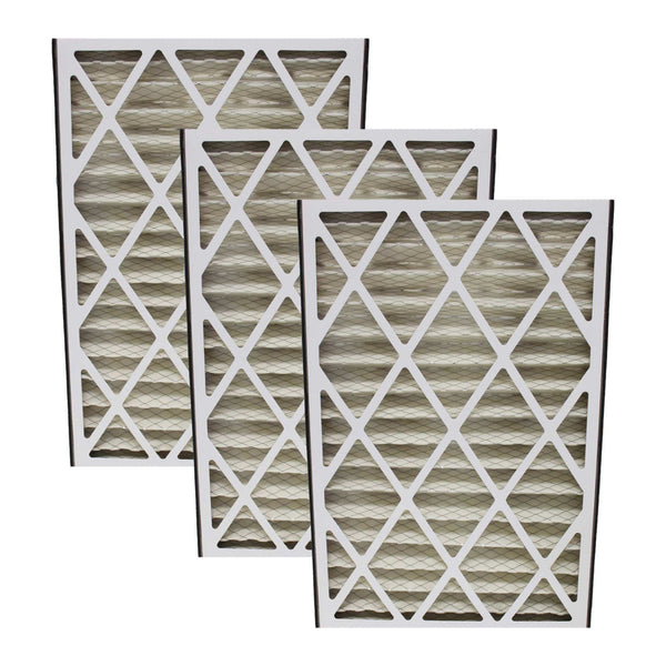 3PK Replacement Air Filters Pleated Furnace Filter Parts Compatible With Trion Air Bear Part# 255649-101, Merv 8, 16 in x 25 in x 3 in