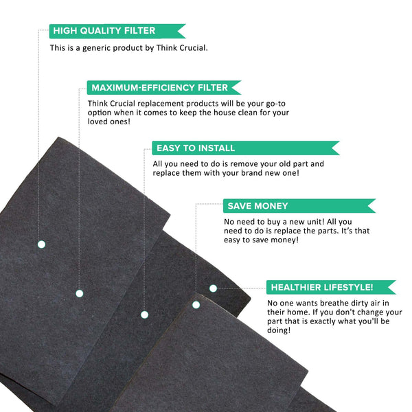 2pk Replacement Carbon Filters, Fits Honeywell, Compatible with Part 30901, 30903, 30907, 30958m & 30959