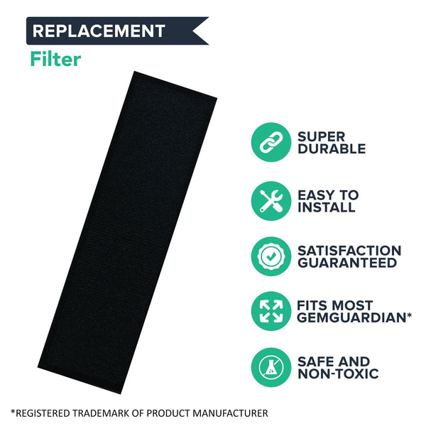 Crucial Air Purifier Replacement - Compatible With GermGuardian Filter Part # FLT4825 - Models AC4300BPTCA AC4900CA AC4825 AC4825DLX AC4850PT CDAP4500BCA, CDAP4500WCA, AP2200CA