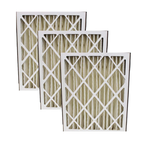 3pk Replacement 20x25x5 MERV-8 HVAC Furnace Filters, Fits Honeywell F100, F200 & SpaceGard, Compatible with Part FC100A1037