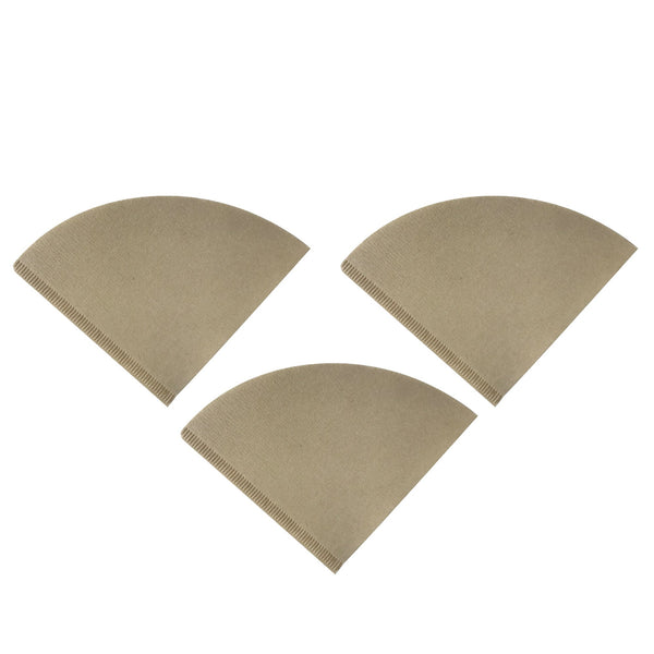 300pk Replacement Unbleached Natural Brown Paper Coffee Filters, Fits Hario V60 Coffee Makers, Compatible with VCF-02100M