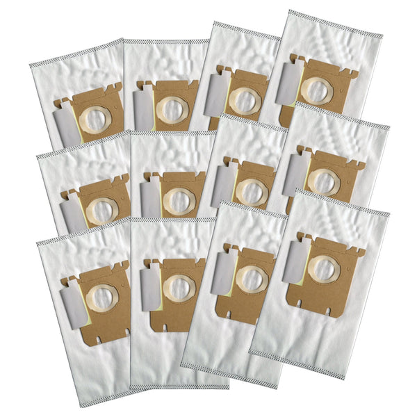 12pk Replacement Cloth Bags, Fit Electrolux Style S & Eureka Style OX, Compatible with Part 61230, 61230A, 61230B & 61230C