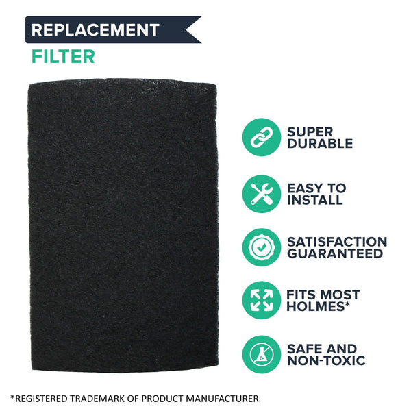 Crucial Air Replacement Air Filter - Compatible With Part # HAPF60, HAPF60-U3 & HAPF60PDQ-U Air Purifier Carbon Filters, Fit Harmony, Bionaire & GE Air Purifiers