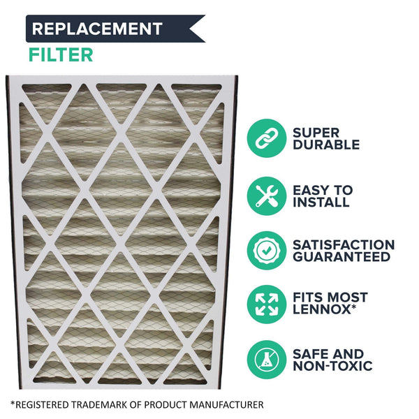 Replacement 16x25x3 MERV-8 HVAC Furnace Filter, Fits Lennox BMAC-12C, Compatible with Part X0581
