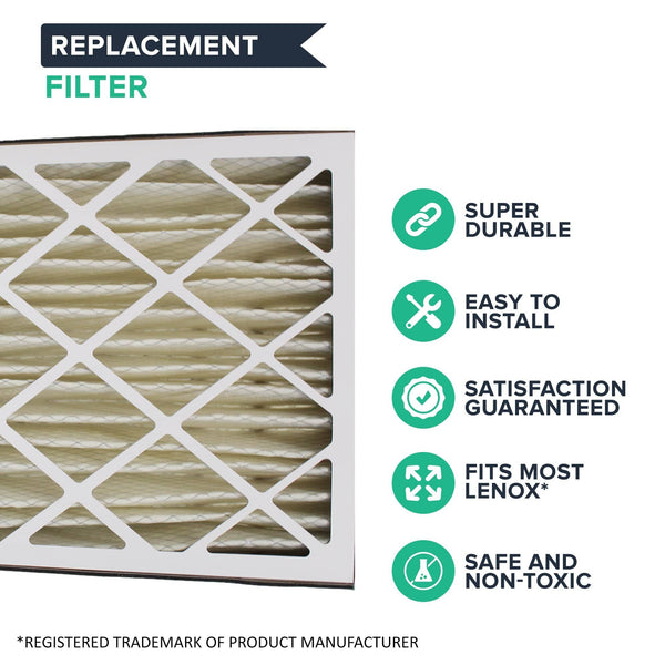 3pk Replacement 20x25x5 MERV-8 Furnace HVAC Filters, Fits Lennox, Compatible with Part X6673