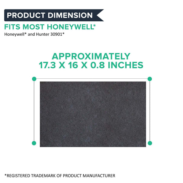 2pk Replacement Carbon Filters, Fits Honeywell, Compatible with Part 30901, 30903, 30907, 30958m & 30959