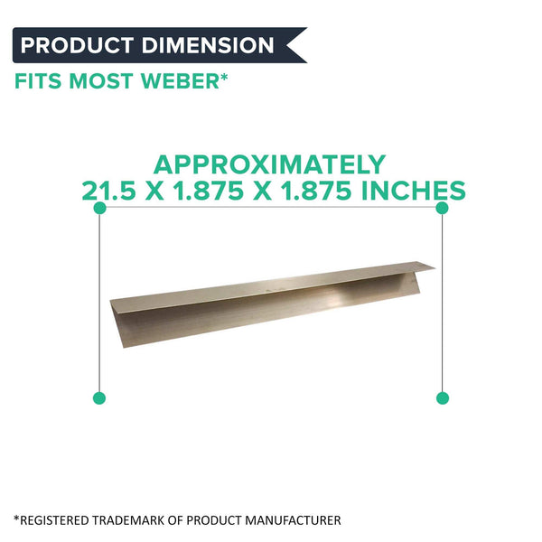 5pk Replacement Long Lasting Stainless Steel Flavorizer Bars, Fits Weber Grills, Compatible with Part 7535, 21.5 x 1.875 x 1.875