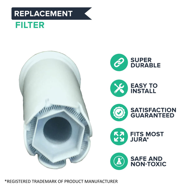 Replacement Blue Water Filter, Fits Jura Coffee Machines, Compatible with Part 67879