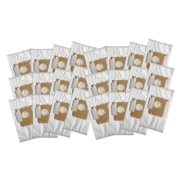 24pk Replacement Cloth Bags, Fits Electrolux Style S & Eureka Style OX, Compatible with Part 61230, 61230A, 61230B & 61230C