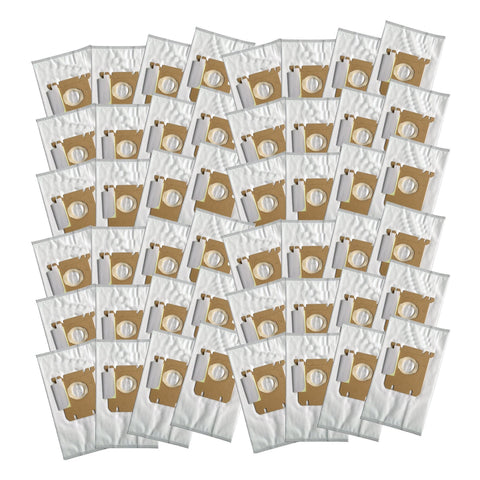 48pk Replacement Cloth Bags, Fits Electrolux Style S & Eureka Style OX, Compatible with Part 61230, 61230A, 61230B & 61230C