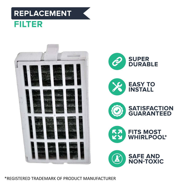 3pk Replacement Air Filters, Fits Whirlpool Air1 Refrigerators, Compatible with Part W10311524, 2319308 & W10335147