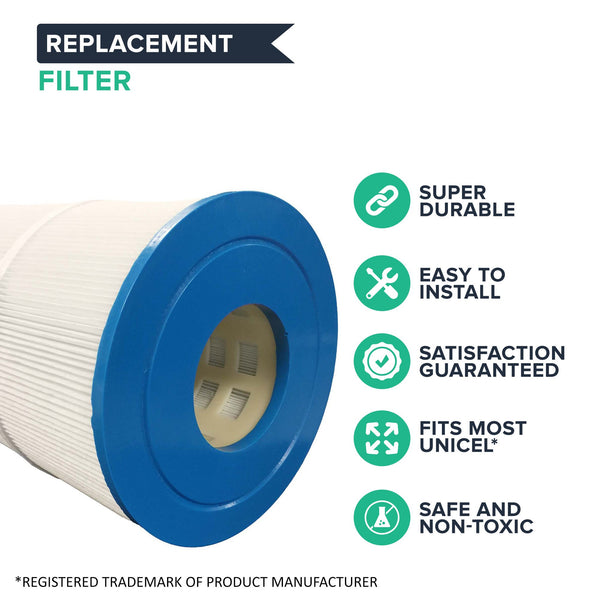 4pk Replacement Pool Filters, Fits Unicel C-4326, Pleatco PRB25-IN, Filbur FC-2375 & Rainbow Dynamic 25