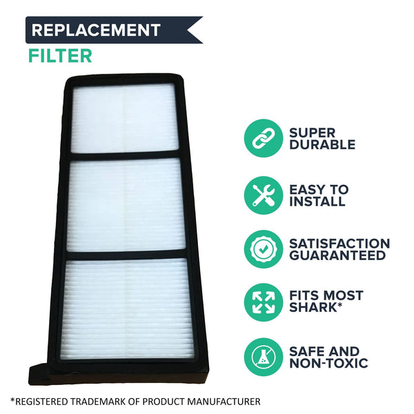 2 Replacement Filters for Shark Ion Robot Vacuum, Compatible With RV700 RV720 RV750 RV750C & RV755 Models