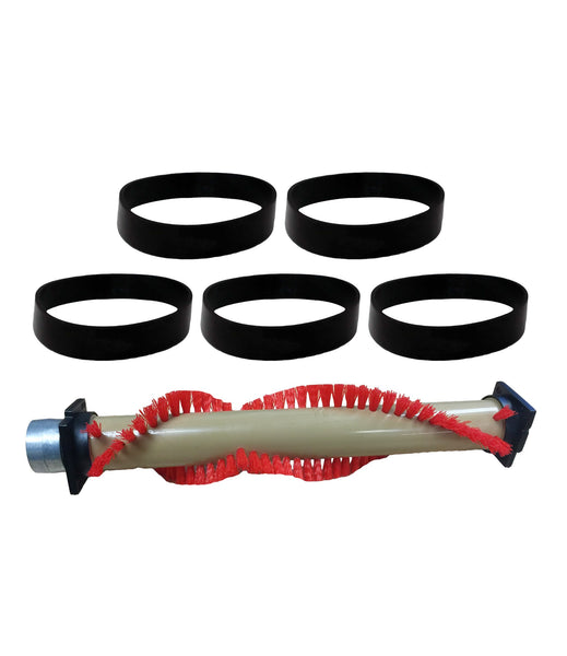 Replacement Roller Brush & 5 Belts, Fits XL Oreck, Compatible with Part 016-1152, 75202-01 & XL010-0604