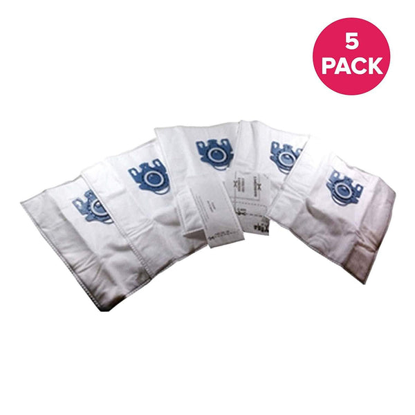 5PK Miele GN Deluxe Cloth Bags & 2 Filters Fit S2121 Olympus Canister