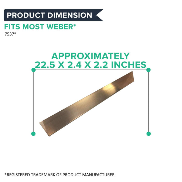 5pk Replacement Long Lasting Stainless Steel Flavorizer Bars, Fits Weber Grills, Compatible with Part 7537, 22.5 x 2.25 x 2.375