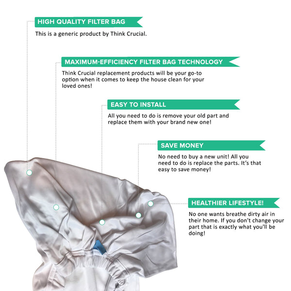 3pk Replacement Filter Bags, Fits Aquabot Pool Cleaners, Compatible with Par 8111 & 8101