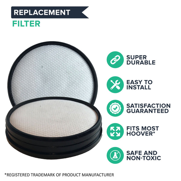 4pk Replacement Primary Filters, Fits Hoover Air Model, Washable & Reusable, Compatible with Part 303903001