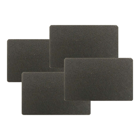 Think Crucial Replacement Air Filters - Compatible with Black & Decker 4.6 x 4.2 x 0.3 Rectangle Carbon Filter Part - Premium Parts To Pair with Model BDASV102 Airswivel Vacuum Cleaners - (4 Pack)