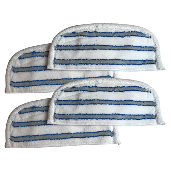 4pk Replacement Steam Mop Pads, Fits Bissell Steam & Sweep Series 46B4, Washable, Part 75F5 & 203-2200