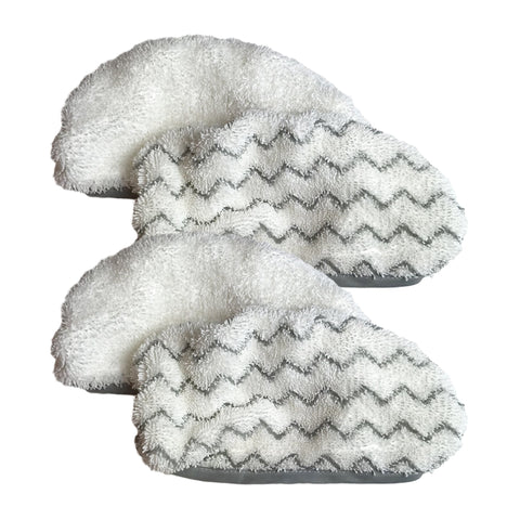 Think Crucial Replacement Mop Pads - Compatible with Bissell 1252 Symphony Hard Floor Vacuum - Steam Mop Pad Parts - Model 940, 1440, 1544 Series-Part #5938, 203-2633, 1606668, 1606669, (4-Pack)