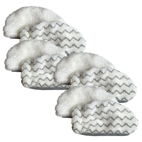8pk Replacement Mop Pads, Fits Bissell Symphony Hard Floor Vacuum & Steam Mop 1252 & 1132 Series