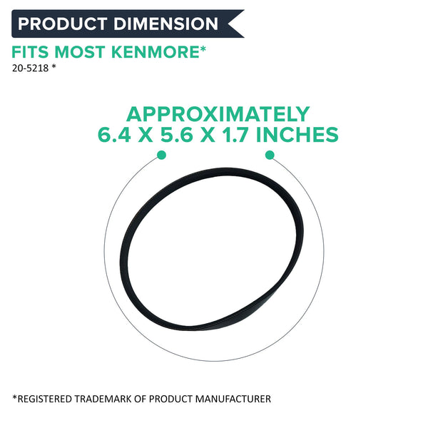 4pk Replacement CB3 Belts, Fits Kenmore, Compatible with Part 20-5218, KC28SBZTZ000, 5-PH-282 & PH5