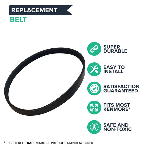 4pk Replacement CB3 Belts, Fits Kenmore, Compatible with Part 20-5218, KC28SBZTZ000, 5-PH-282 & PH5