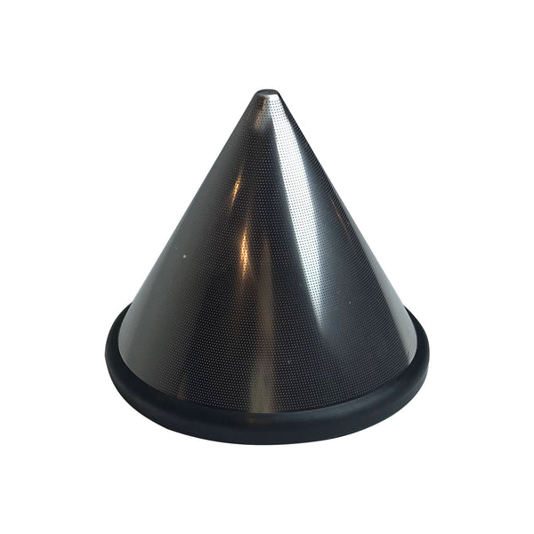 Think Crucial Washable & Reusable Stainless Steel Cone Coffee Filter Fits Chemex¨-Brand 6, 8 & 10 Cup Coffee Makers