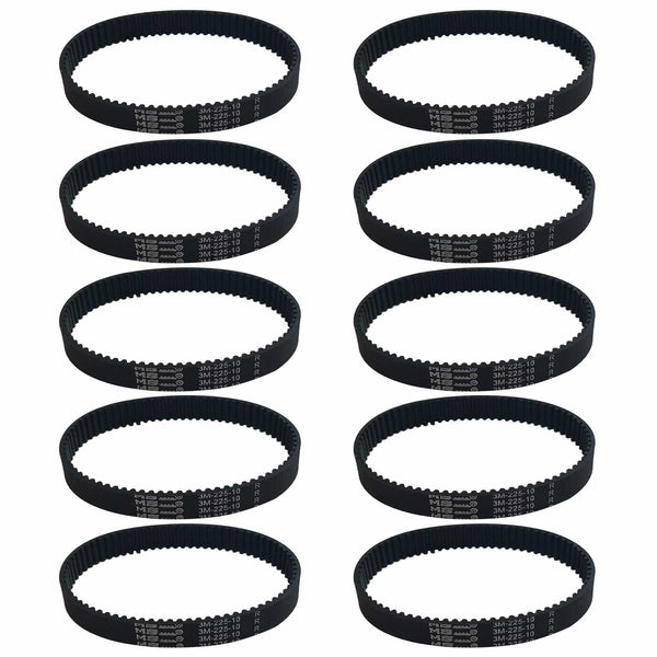 10pk Replacement 10mm Vacuum Belts, Fits Dyson DC17, Compatible with Part 911710-01