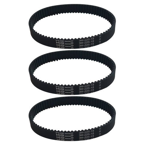 3pk Replacement 10mm Vacuum Belts, Fits Dyson DC17, Compatible with Part 911710-01