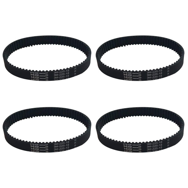4pk Replacement 10mm Vacuum Belts, Fits Dyson DC17, Compatible with Part 911710-01