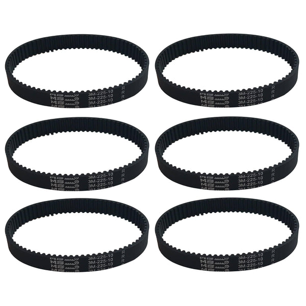 6pk Replacement 10mm Vacuum Belts, Fits Dyson DC17, Compatible with Part 911710-01