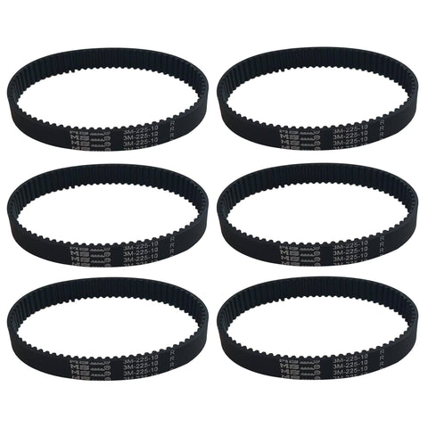 6pk Replacement 10mm Vacuum Belts, Fits Dyson DC17, Compatible with Part 911710-01