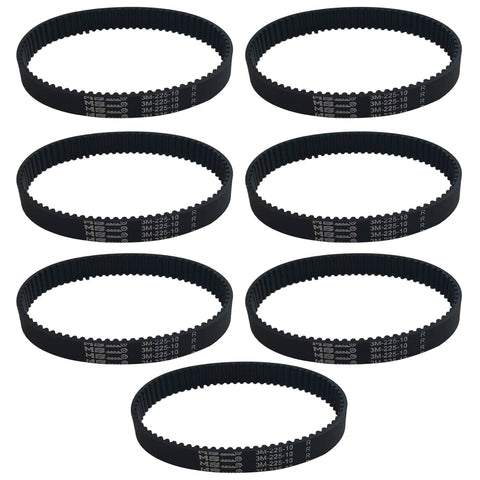 7pk Replacement 10mm Vacuum Belts, Fits Dyson DC17, Compatible with Part 911710-01