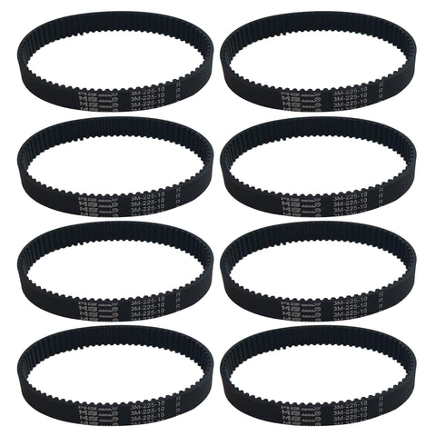 8pk Replacement 10mm Vacuum Belts, Fits Dyson DC17, Compatible with Part 911710-01