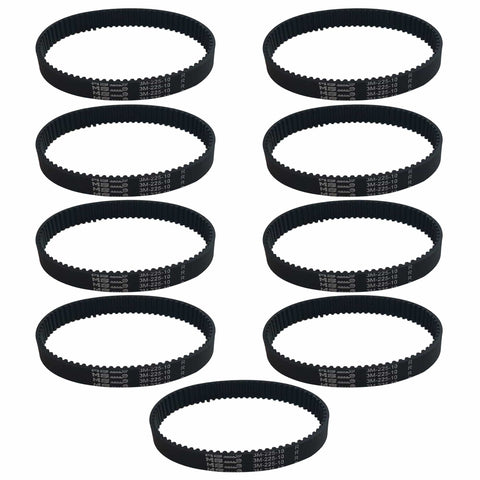 9pk Replacement 10mm Vacuum Belts, Fits Dyson DC17, Compatible with Part 911710-01