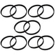 Replacement 8MM Vacuum Belts, Fits Dyson DC17, Compatible with Part 911710-01