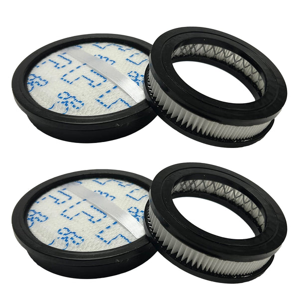 Replacement Post Motor Filter & Washable Dust Cup Filter Set Compatible with Eureka Stylus Cordless Vacuum, Compare to Part # PO901, 2 Pack