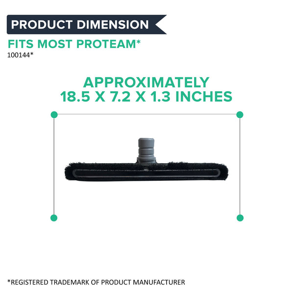 Replacement Vacuum Floor Brush Tool, Fits Proteam 1-1/2 in (32mm) Fitting, Compatible with Part 100144