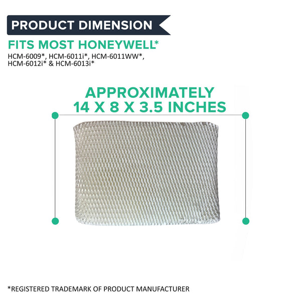 Replacement Humidifier Filter, Fits Honeywell QuietCare, Compatible with Part HC-14N