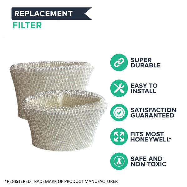Crucial Air Humidifier WIck Filter Replacement Part # HC-888, D88 - Compatible With Honeywell Filters Model DCM-200, DH-888, 890, 890C DCM-891B, 891S, AC-888, HCM-890, 890B, 890C - Bulk (3 Pack)