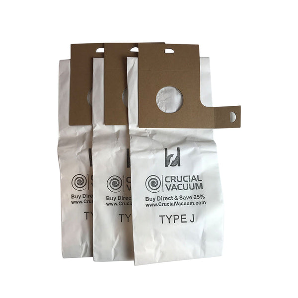 Crucial Vacuum Replacement Style J Bags Part # 61515C - Compatible With Eureka Vacuums and Models 2270, 2271, 2272, 2273, 2275, 2900, 2901, 2903, 2904, 2905, 2920, 2924, 2926