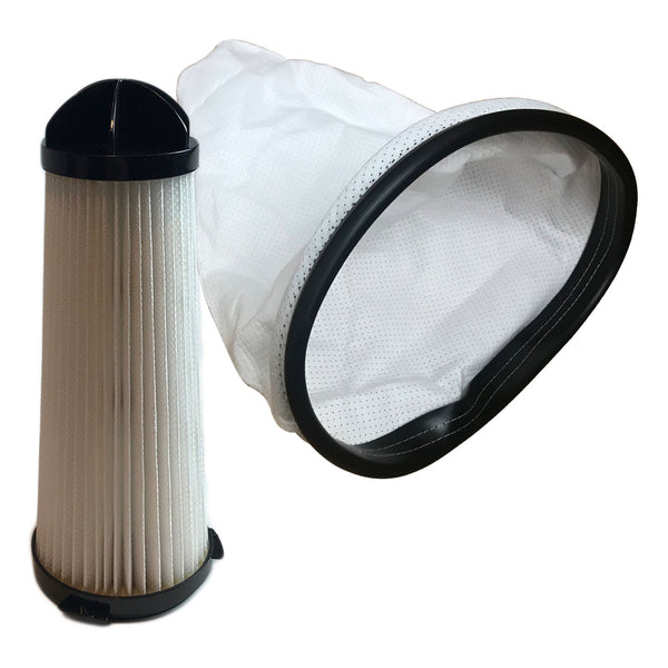 Replacement Filter & Cloth Reusable Vacuum Bag, Fits Hoover C2401 Backpack Vac, Compatible with Part 2KE2105000 2-KE2105-000, Washable & Reusable