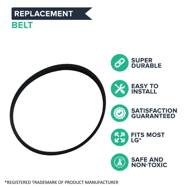 2pk Replacement Belts, Fit LG Kompressor LuV200R, Compatible with Part MAS61843401