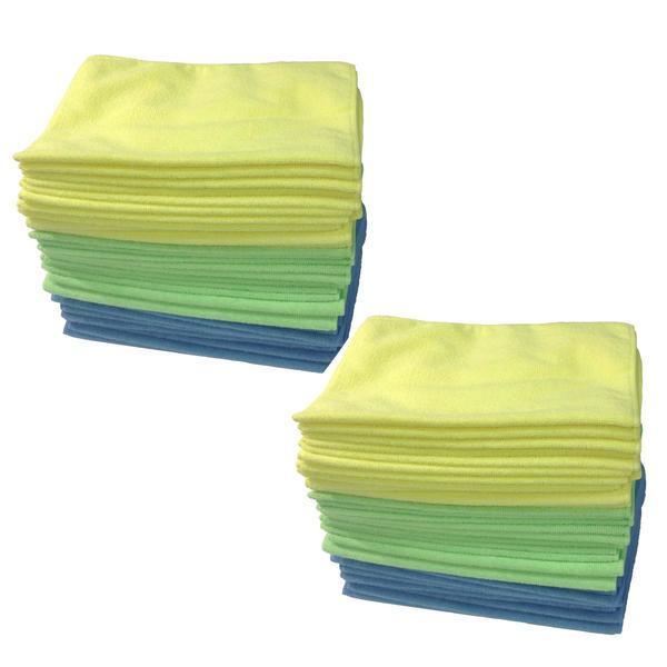 Multi-Surface Microfiber Towel Cleaning Cloths, 16x12