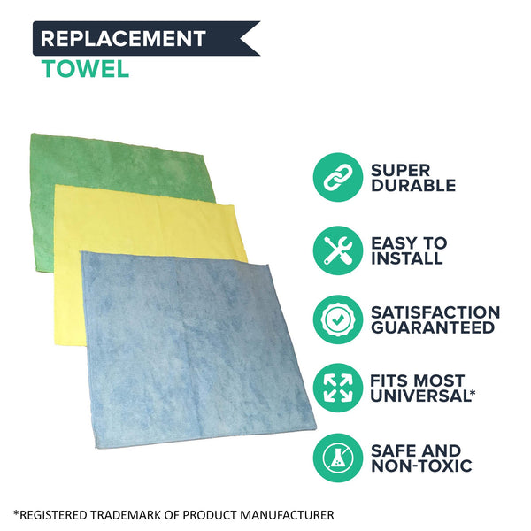 48PK Multi-Surface Microfiber Towel Cleaning Cloths, 16x12