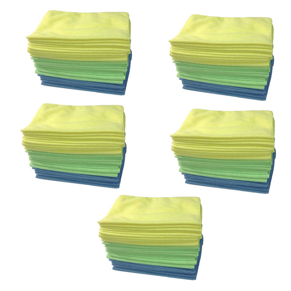 60PK Multi-Surface Microfiber Towel Cleaning Cloths, 16x12