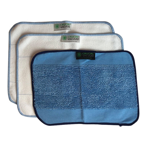 3pk Reusable Microfiber Cleaning Pads Perfect for us as Napkins & Paper Towels